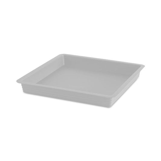Felton FBL2507 Square Flower Pot Saucer, 30 × 30 × 3.2 cm, White Saucer Only