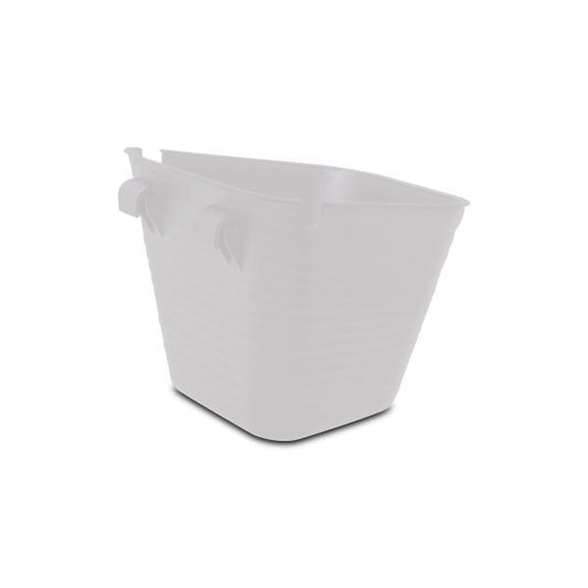 Felton FBL2100 round flower pot in White, 20.7 × 22 × 18 cm