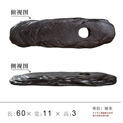 Ceramic Water-Feature Pot Base – 60 cm black base