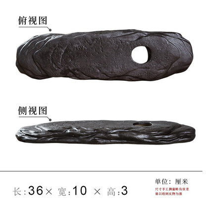 Ceramic Water-Feature Pot Base – base overview