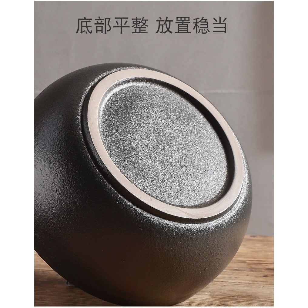 Round Ceramic Water Fountain with Crystal-Ball Design – base