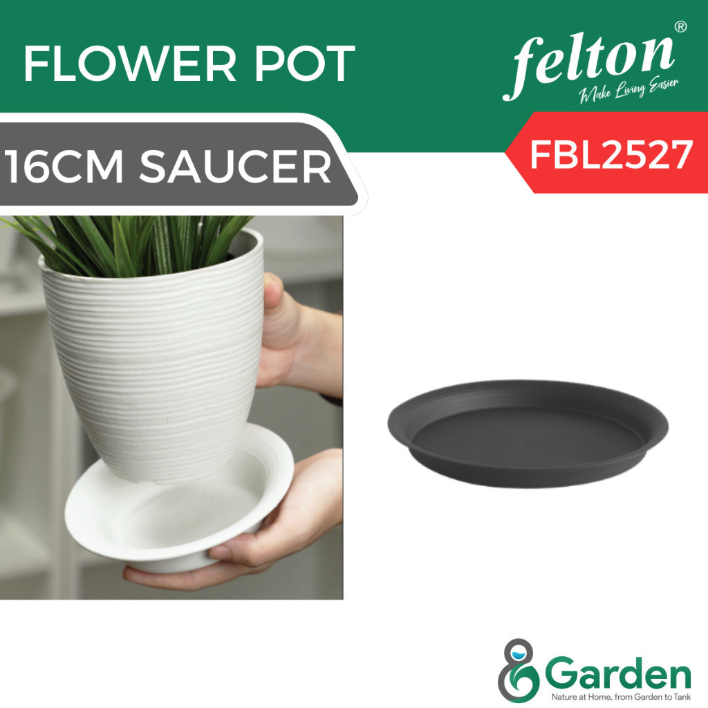 Felton FBL2477 Round Plastic Flower Pot 15cm – product and size guide