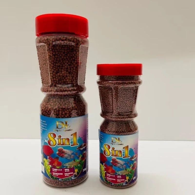 Ding Li 8-in-1 Fish Food – pack comparison
