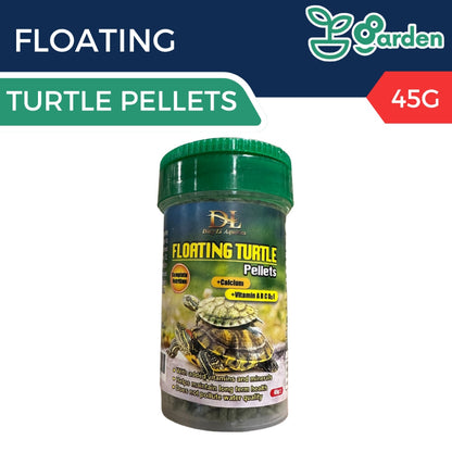 DL Floating Turtle Food Pellets – product and packaging
