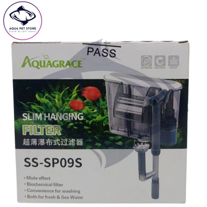 AquaGrace Hang-On Aquarium Filters – SS-SP09S box