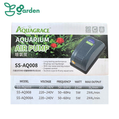 AquaGrace Aquarium Air Pumps – SS-AQ008 package