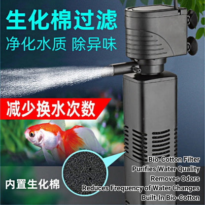 3-in-1 Internal Aquarium Filter Pump – filter media