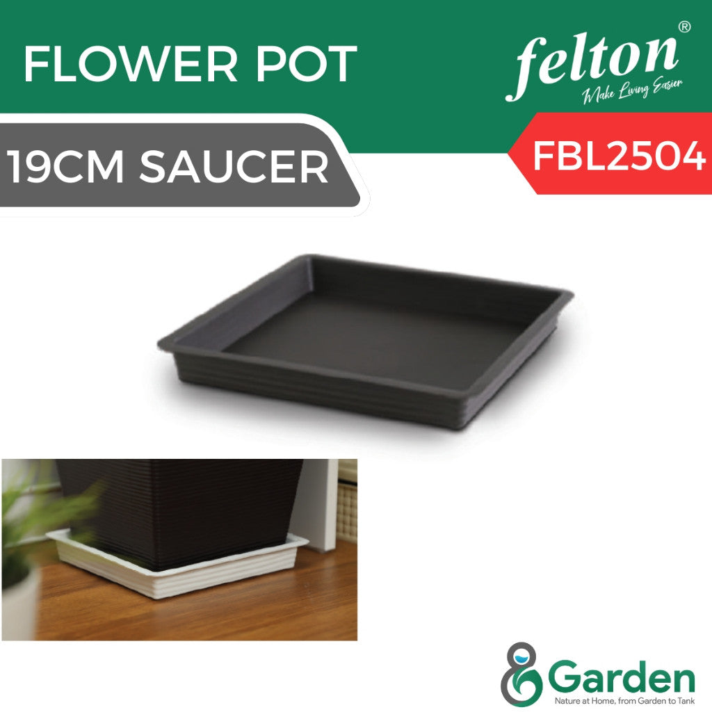 Felton Square Plastic Flower Pots 2511/2512 – product and size guide