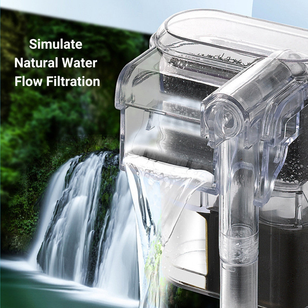 AquaGrace Hang-On Aquarium Filters – water return