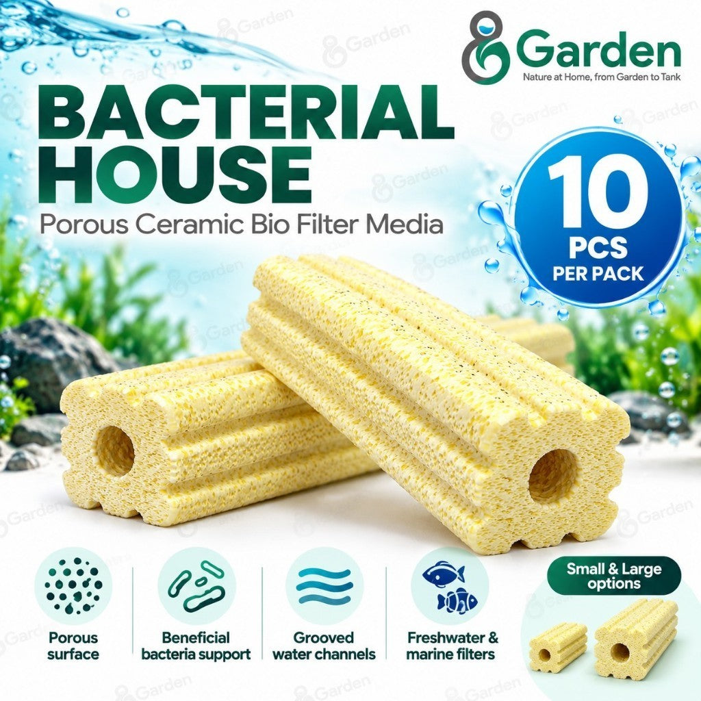 8Garden Ceramic Bio Filter Media – 10 Pieces, Small / Large – product details view 1