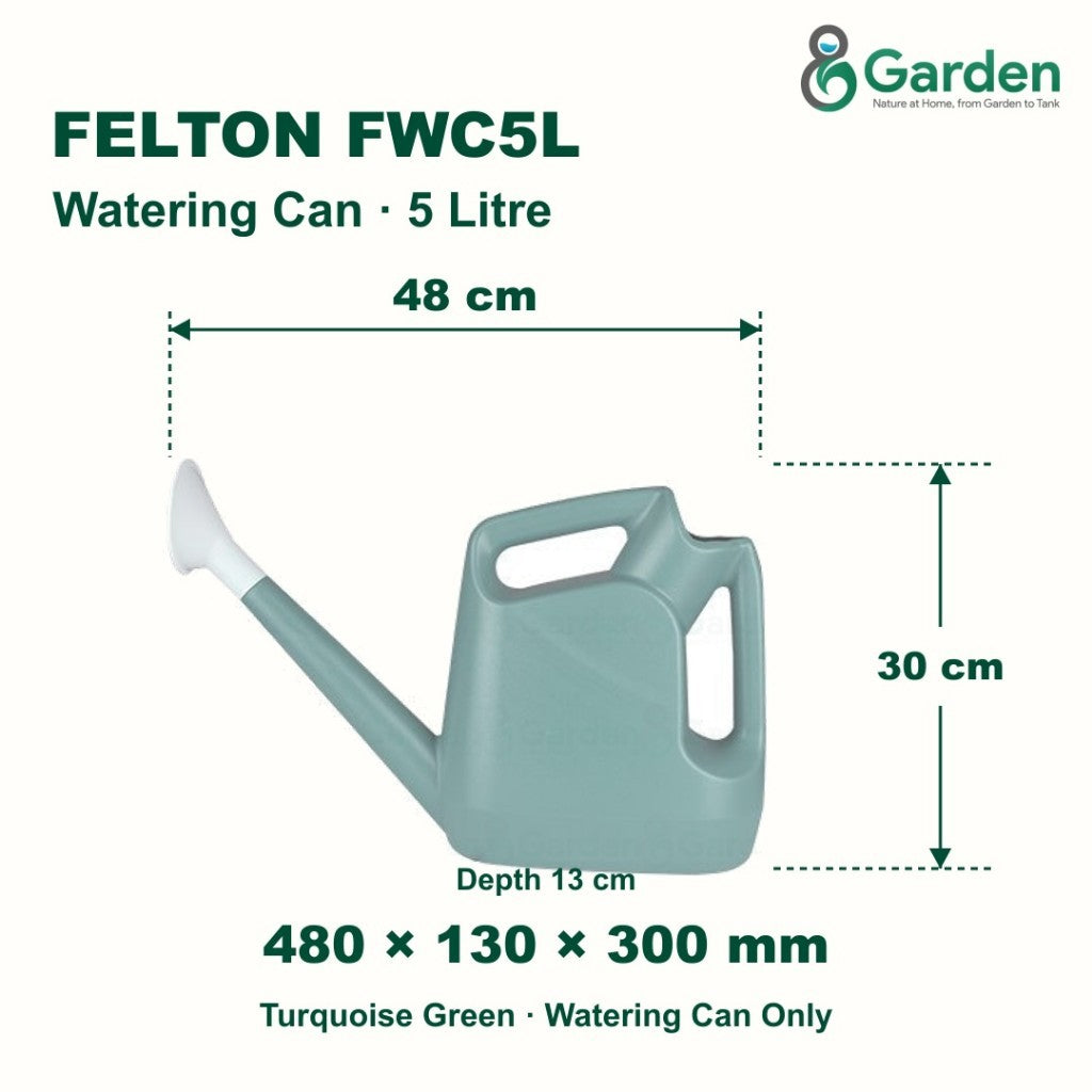 Felton FWC5L 5L Plastic Watering Can – product guide