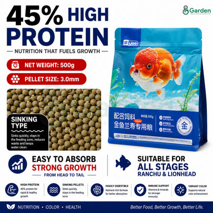YEE Ranchu Goldfish Food – Floating 300 g / Sinking 500 g – product details view 11