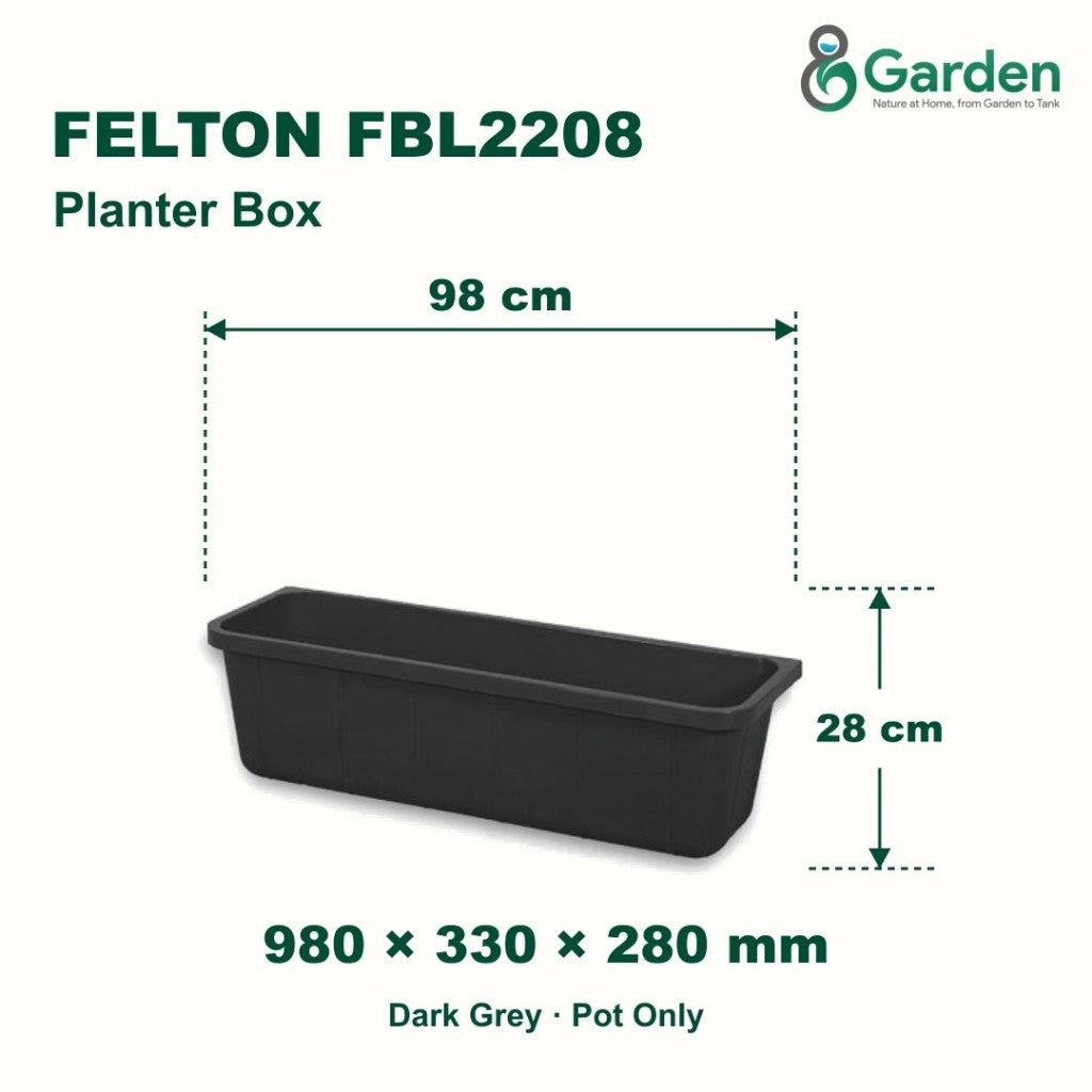Felton FBL2208 Planter Box 98cm – product and size guide