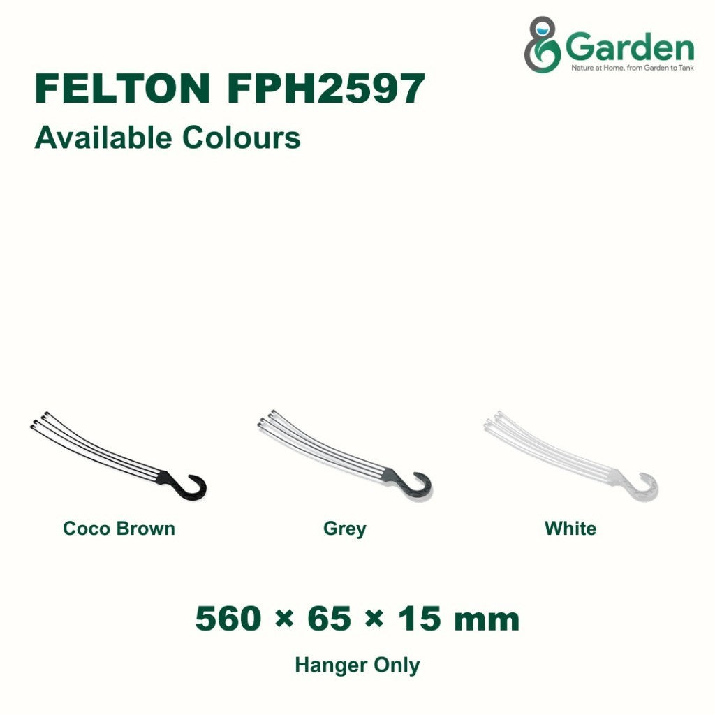 Felton FPH2597 Plastic Flower Pot Hanger – product guide
