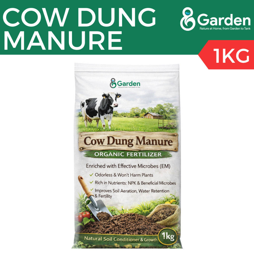 8Garden Cow Dung Manure – product and packaging