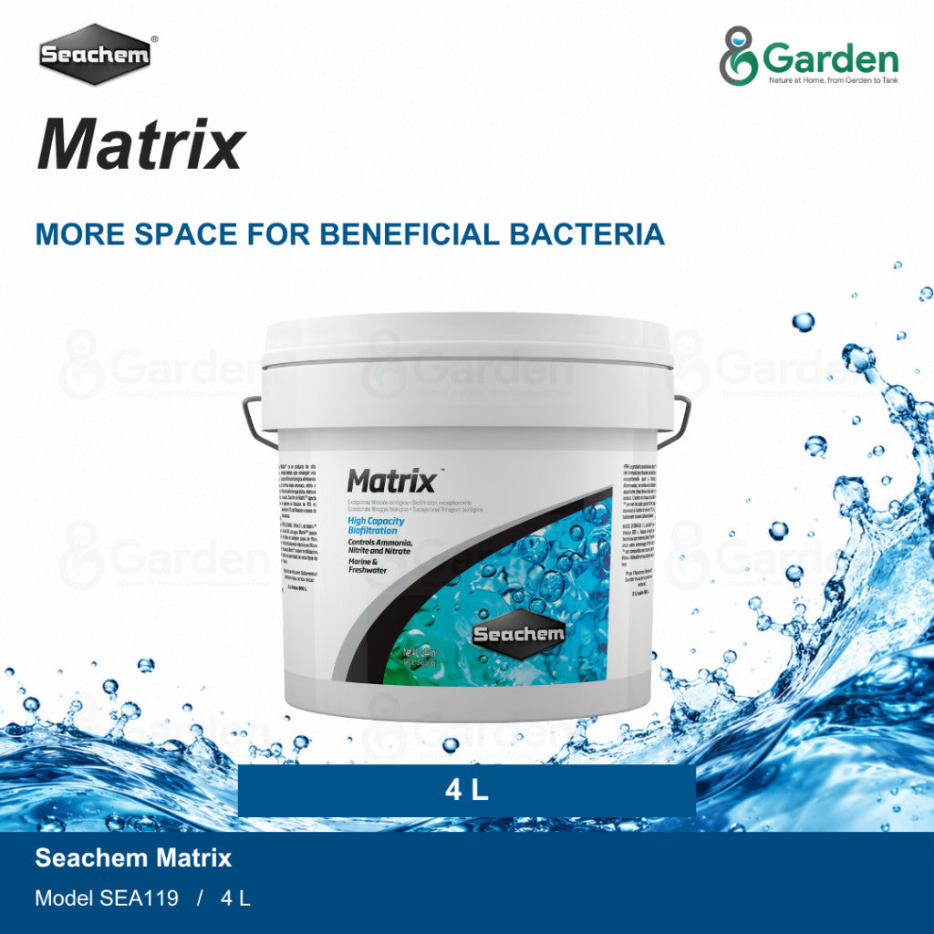 Seachem Matrix Biological Aquarium Filter Media – 500 mL / 1 L / 4 L – product information