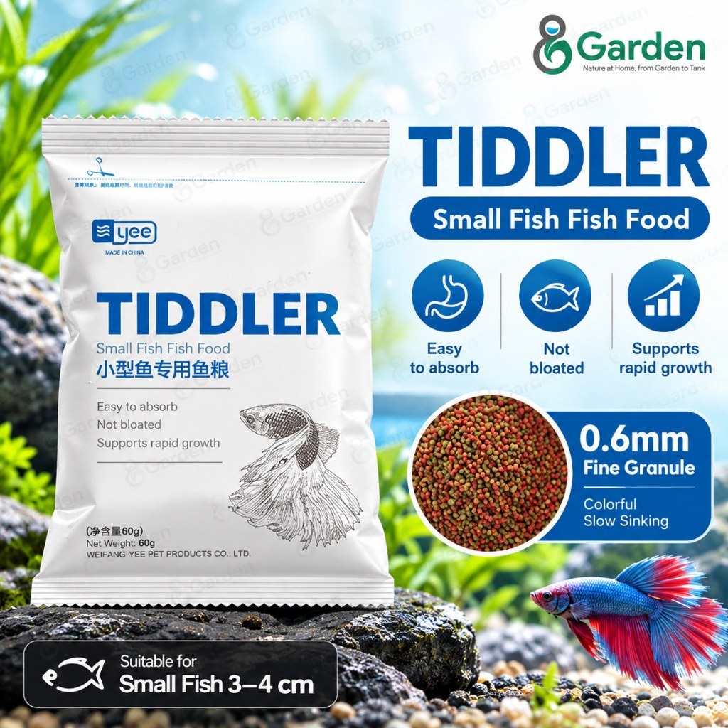 YEE Tiddler Small Fish Food – 0.2 mm / 0.6 mm Pellets – product details view 7