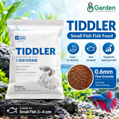 YEE Tiddler Small Fish Food – 0.2 mm / 0.6 mm Pellets – product details view 7