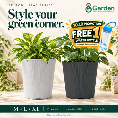 Felton FBL2765 Round Plastic Flower Pot 26cm – product and size guide