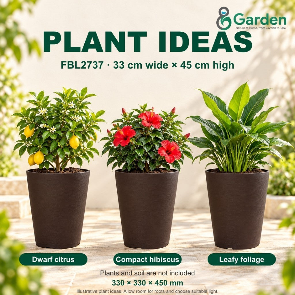 Felton FBL2737 Round Plastic Flower Pot 33cm – product guide