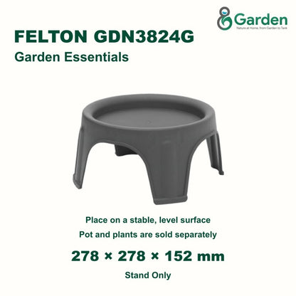 Felton GDN3824G Round Flower Pot Stand 27.8cm – product guide