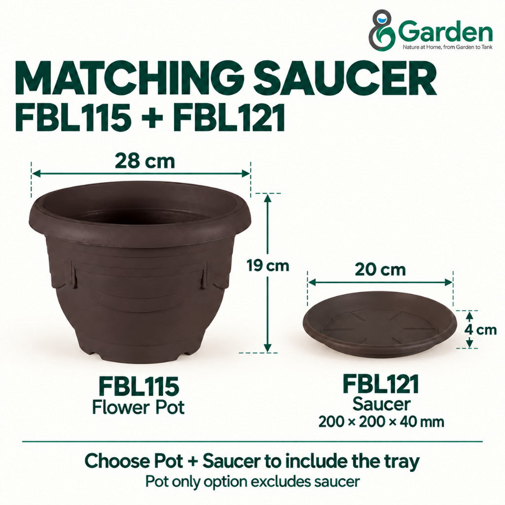 Felton FBL115 Round Plastic Flower Pot 28cm – product guide