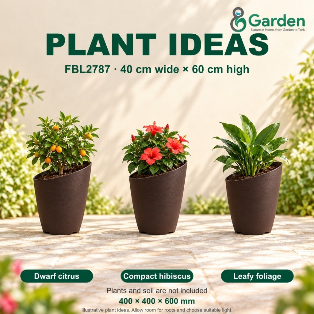Felton FBL2787 Round Plastic Flower Pot 40cm – product and size guide