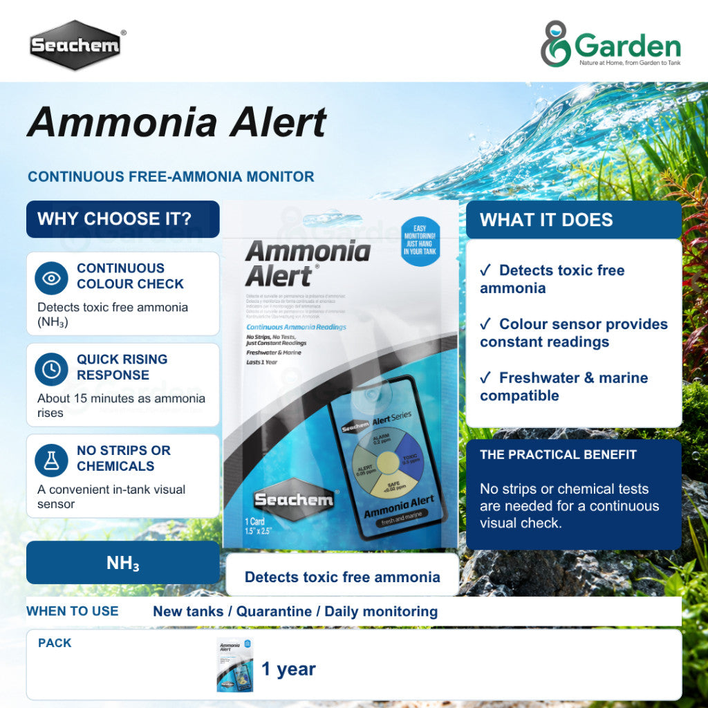 Seachem Ammonia Alert Continuous Free Ammonia Monitor – product information