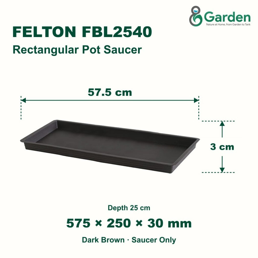 Felton FBL2540 Rectangular Flower Pot Saucer 57.5cm – product guide