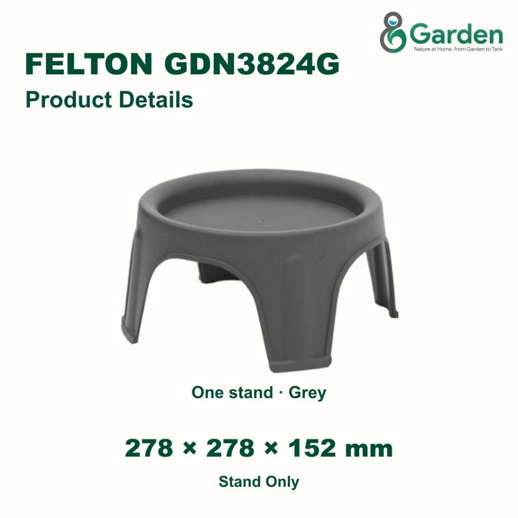 Felton GDN3824G Round Flower Pot Stand 27.8cm – product guide