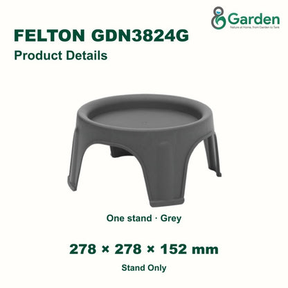 Felton GDN3824G Round Flower Pot Stand 27.8cm – product guide