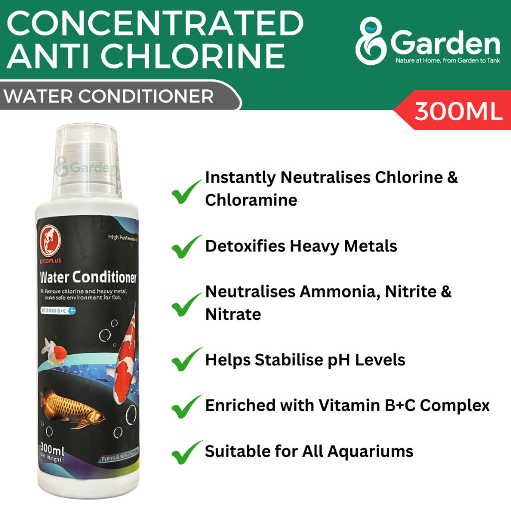 GoldPlus Aquarium Water Conditioner – product and packaging