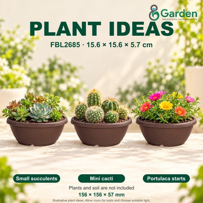 Felton FBL2685 Round Plastic Flower Pot 15.6cm – product and size guide