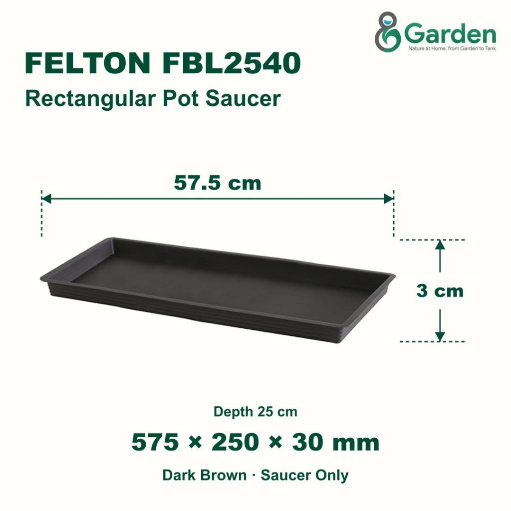 Felton FBL2540 Rectangular Flower Pot Saucer 57.5cm – product guide