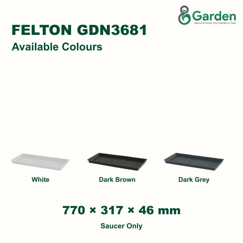 Felton GDN3681 Rectangular Flower Pot Saucer 77cm – product guide