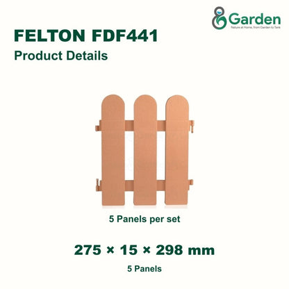 Felton FDF441 Decorative Garden Border Fence – 5 Pieces – product guide