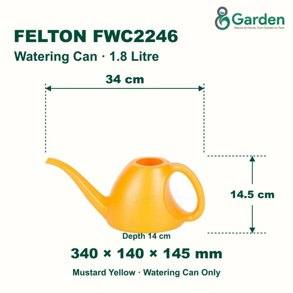 Felton FWC2246 1.8L Plastic Watering Can – product guide