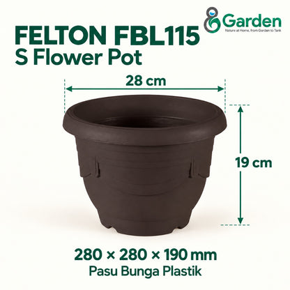 Felton FBL115 Round Plastic Flower Pot 28cm – product guide
