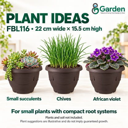 Felton FBL116 Round Plastic Flower Pot 22cm – product guide
