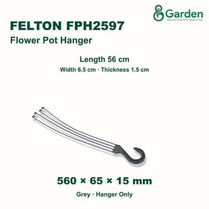 Felton FPH2597 Plastic Flower Pot Hanger – product guide