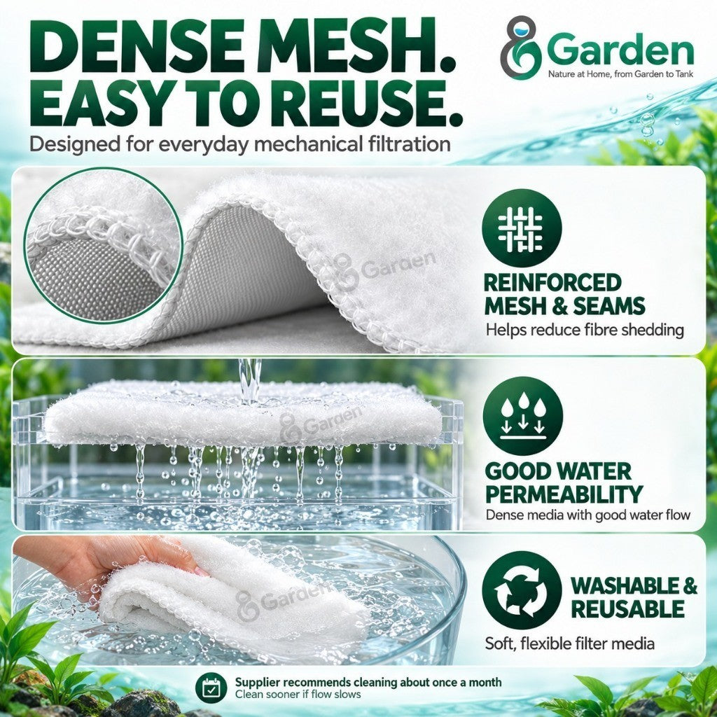 8Garden Magic Filter Mat & Drawstring Filter Bags – fibre and mesh detail