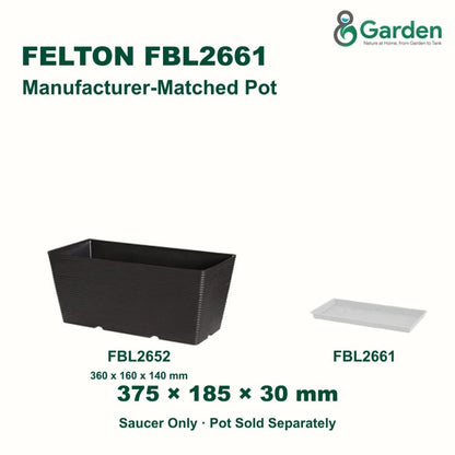 Felton FBL2661 Rectangular Flower Pot Saucer 37.5cm – product guide