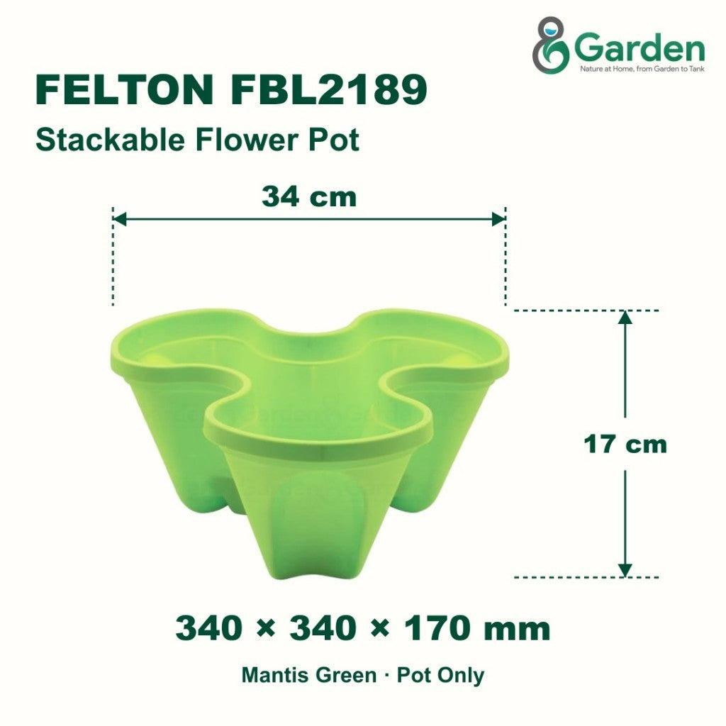 Felton FBL2189 Round Plastic Flower Pot 34cm – product guide