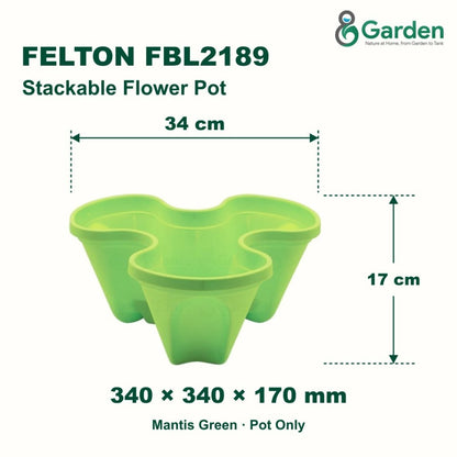Felton FBL2189 Round Plastic Flower Pot 34cm – product guide