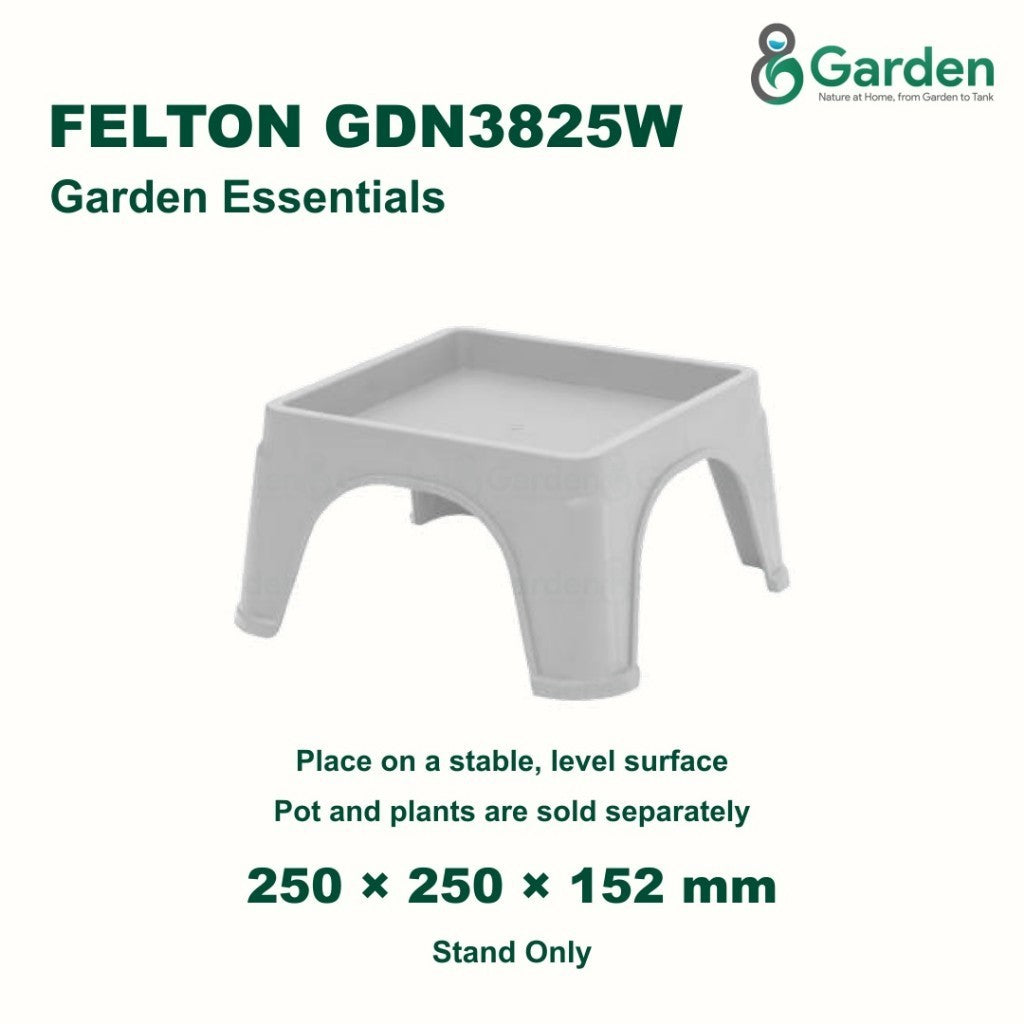 Felton GDN3825W Square Flower Pot Stand 25cm – product guide