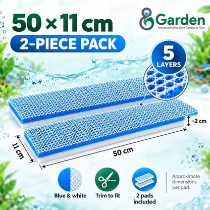 8Garden 5-Layer Aquarium Filter Pads – 50 × 11 cm, 2 Pieces – product details view 4