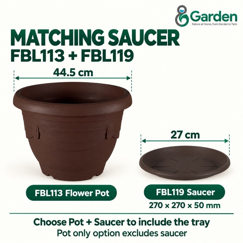 Felton FBL113 Round Plastic Flower Pot 44.5cm – product guide