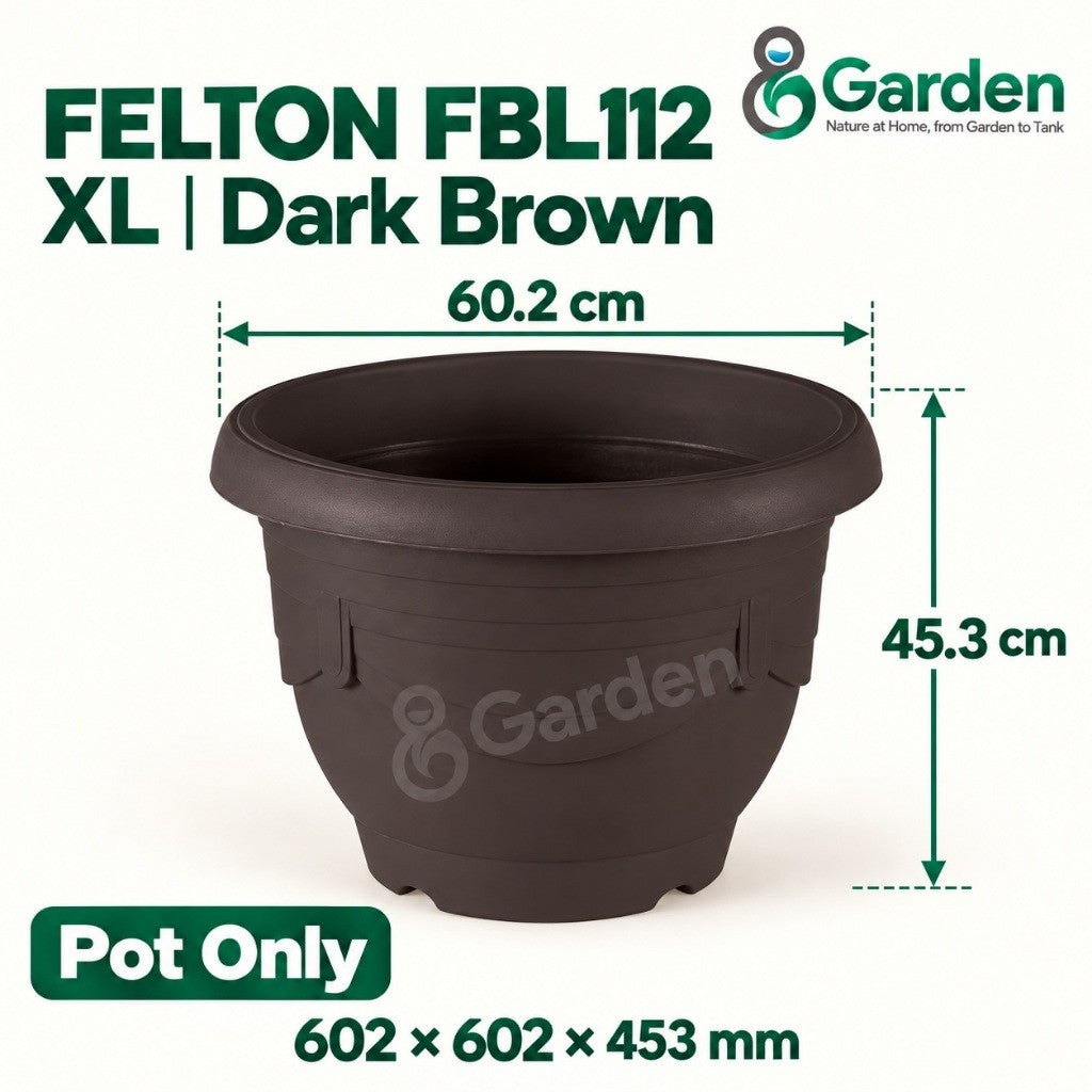 Felton FBL112 Round Plastic Flower Pot 60.2cm – product guide