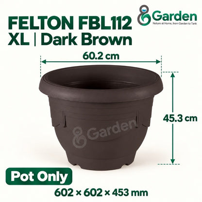 Felton FBL112 Round Plastic Flower Pot 60.2cm – product guide