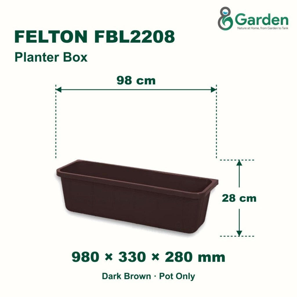 Felton FBL2208 Planter Box 98cm – product and size guide